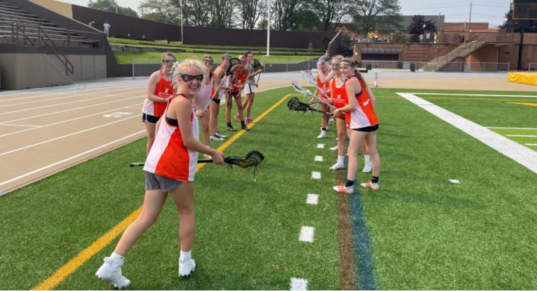 Xcelerate lacrosse girls group shot