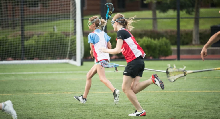 Xcelerate lacrosse girls scrimmage play