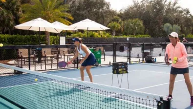 Photoshoot 2 pickleball doubles drill