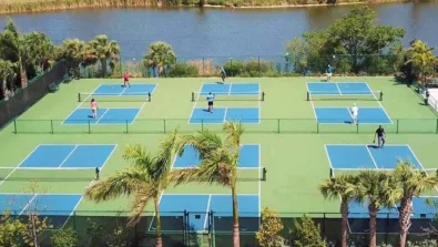 Sundial resort sanibel pickleball aerial courts gallery