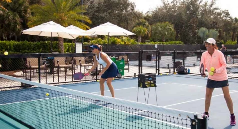 Photoshoot 2 pickleball doubles drill