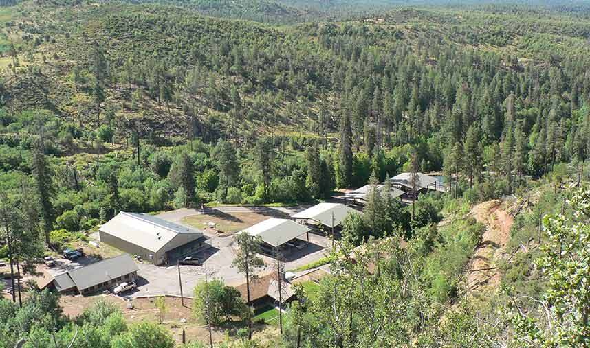 Aereal view Tonto Creek Hatchery