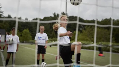 Nike Soccer SHU girls goal