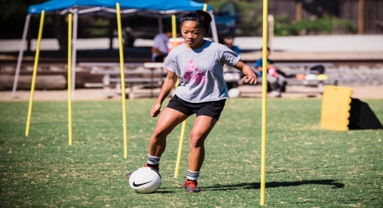 Teen Girl Dribbling Drill2