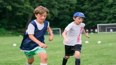 2 Boys Running Lancing