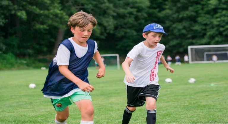 2 Boys Running Lancing