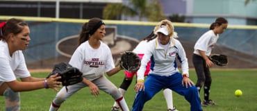 Debbie Nelson Nike Softball Coaching Stance