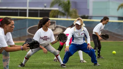 Debbie Nelson Nike Softball Coaching Stance