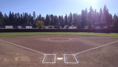 Whitworth University Softball Field Behind Home Plate