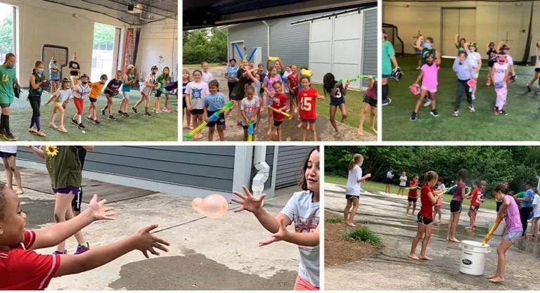 Softball Camper Collage Lovett School