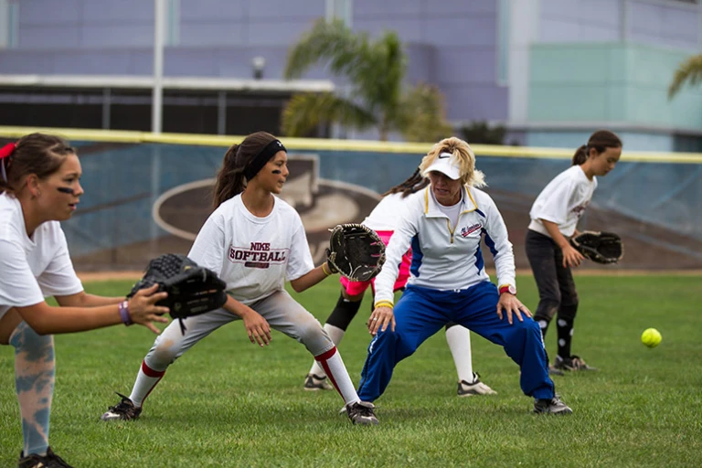 Debbie Nelson Nike Softball Coaching Stance