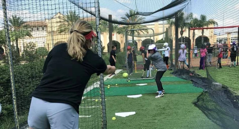Batting Cage practice at SEU