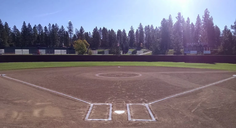 Whitworth University Softball Field Behind Home Plate