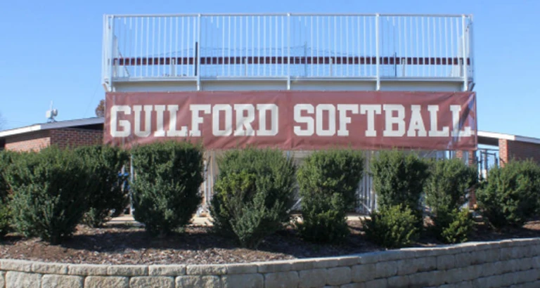 Guilford College Softball Red Banner