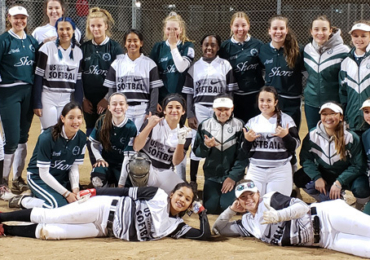 Posing With Aussie Softball Team