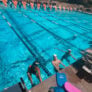 Pepperdine swim camp campers lanes