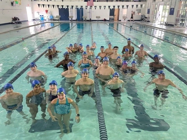 Wingate nike swim camp pool campers