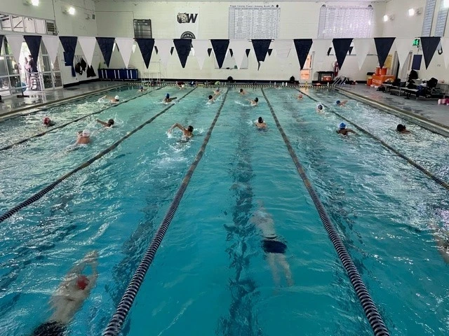 Wingate nike swim camp pool lanes
