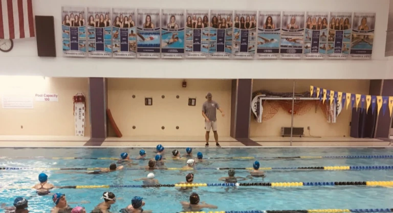 Minnesota State Mavericks Nike Swim Camp Lanes Instruction