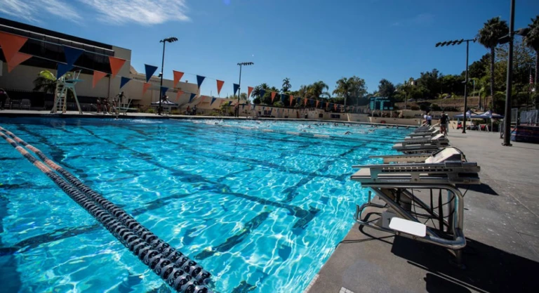 Raleigh runnels memorial pool pepperdine university campus