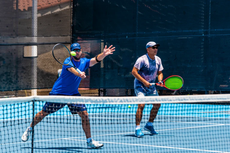 Adult tennis doubles