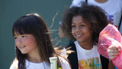 Tennis girls smiling 2