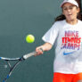 Tennis girl fronthand babolat