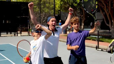 Malibu Coach Celebrating