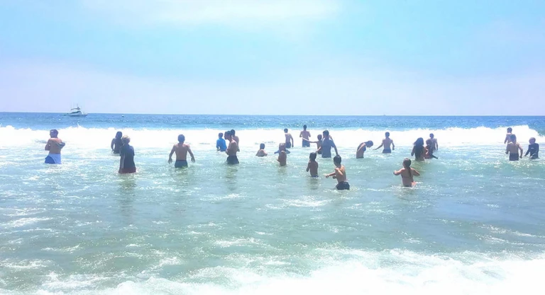 Malibu Tennis Camp Beach Swim