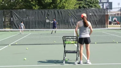 Michigan State Staff Feeding Drill