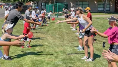 Oregon elite jesuit water balloon toss