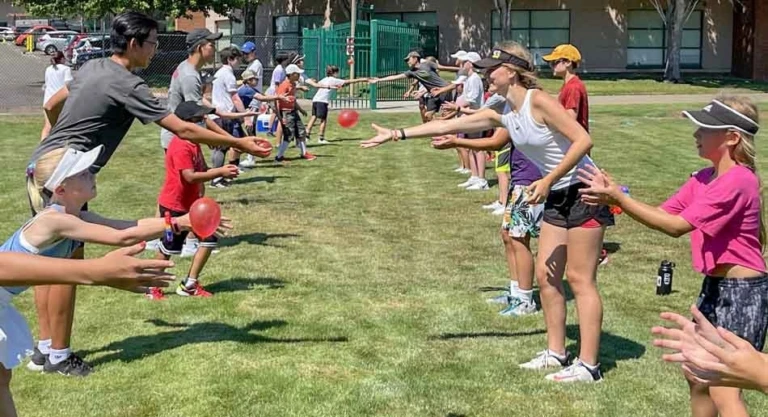 Oregon elite jesuit water balloon toss