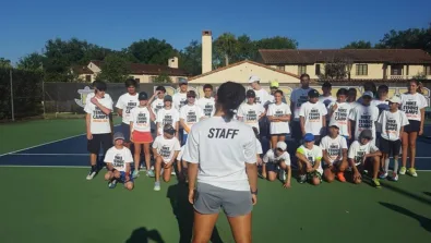 Rollins Staff Member Facing Campers