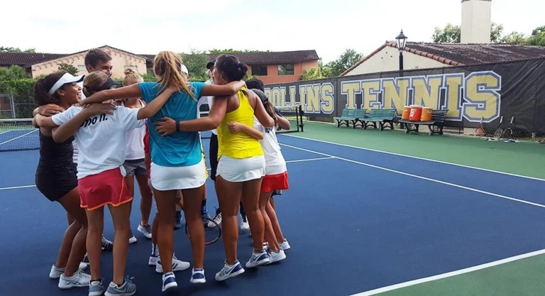 Rollins Huddle On Court
