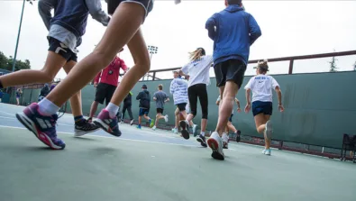Stanford Tennis Camp Warm Up Run
