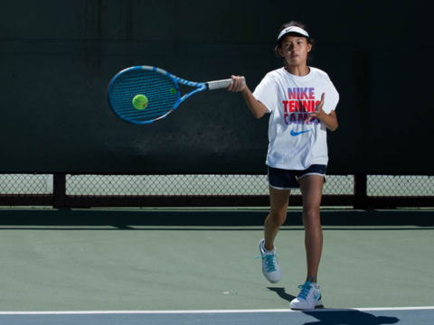Tennis at home shadow swing