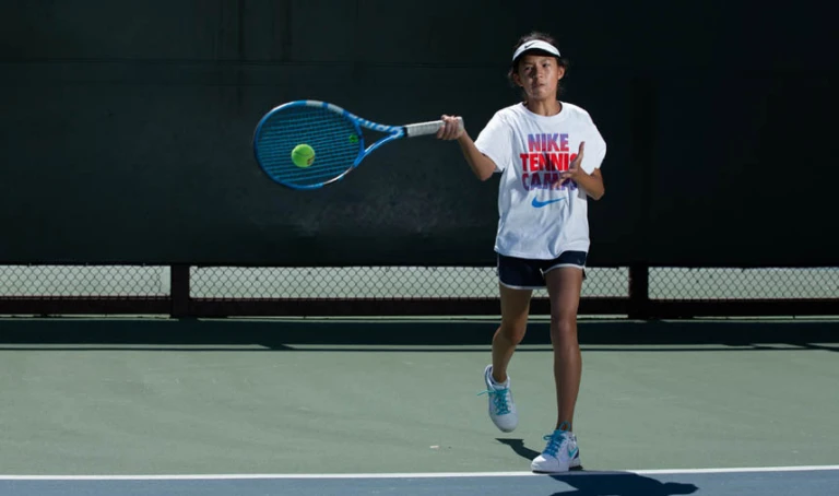 Tennis at home shadow swing
