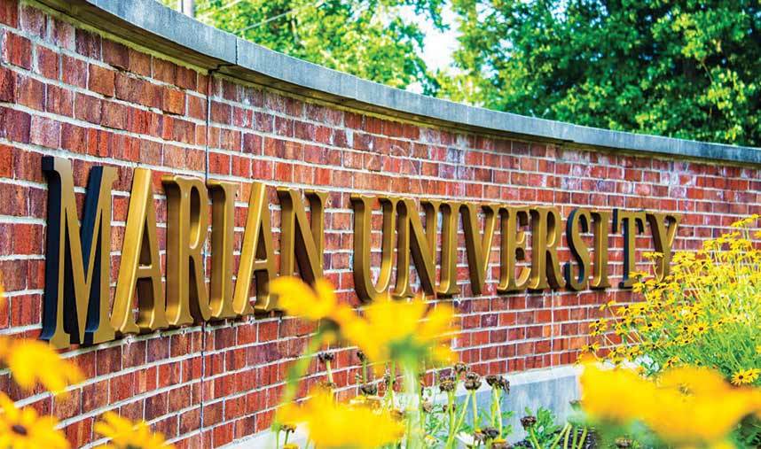 Marian University Campus Entrance