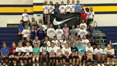 Webster university volleyball group