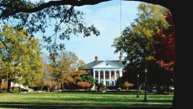 UM Eastern Shore Campus with trees and building