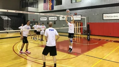 Arizona Christian Boys Camp Setting Practice
