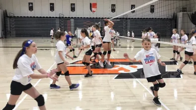 Lewis And Clark Volleyball Partner Passing