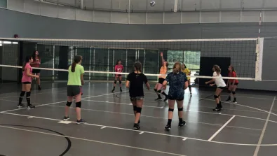 Davenport University Practice Volleyball Game