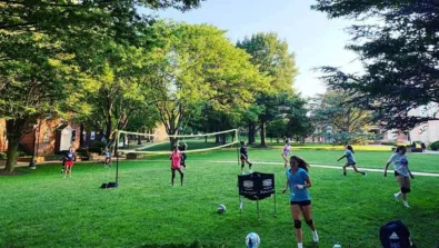 Mcdaniel College Grass Volleyball Court