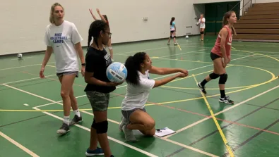 Mcdaniel College Volleyball Camp Coaching Demonstration