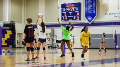 Curry College Serving Practice