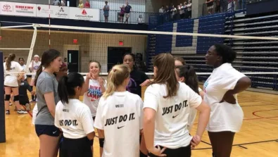 University Of Mary Washington Volleyball Huddle