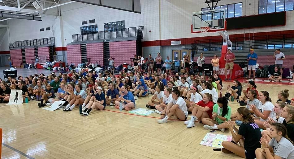 Competitive Volleyball Camp Environment