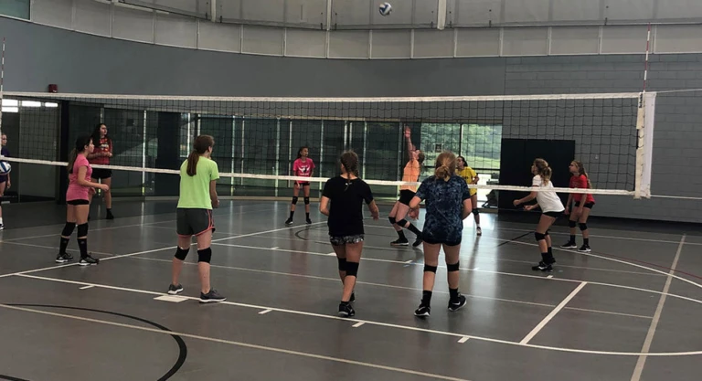Davenport University Practice Volleyball Game