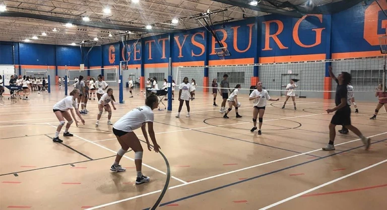 Gettysburg Volleyball Camp Scrimmage
